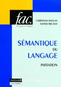 Sémantique du langage