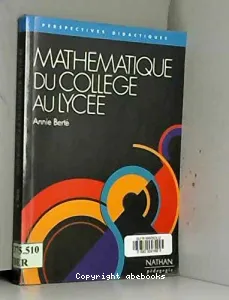 Mathématique du collège au lycée