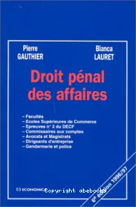 Droit pénal des affaires