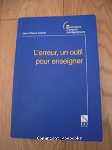 erreur, un outil pour enseigner (L')