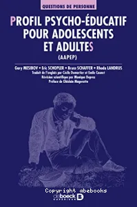 Profil psycho-éducatif pour adolescents et adultes