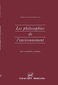 philosophies de l'environnement (Les)