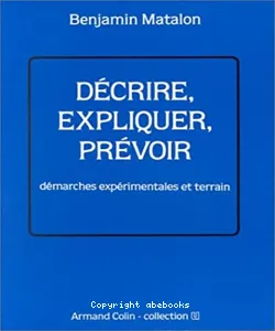 Décrire, expliquer, prévoir