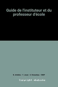 Guide de l'instituteur et du profeseur d'école