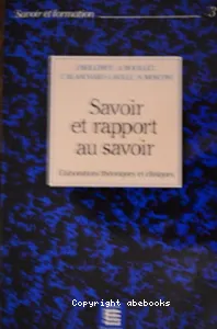 Savoir et rapport au savoir