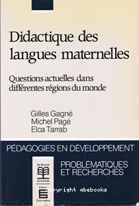 Didactiques des langues maternelles