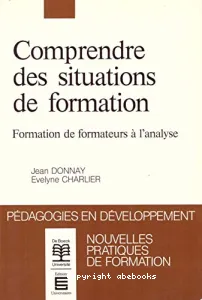 Comprendre des situations de formation