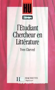 Etudiant chercheur en littérature (L')