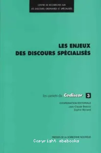 enjeux des discours spécialisés (Les)