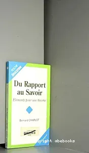 Du Rapport au Savoir