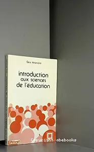 Introduction aux sciences de l'éducation