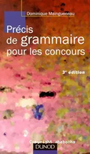 Précis de grammaire pour les concours