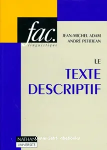 texte descriptif (Le)