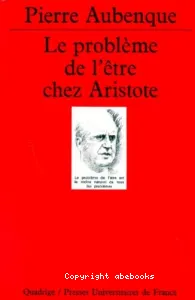 problème de l'être chez Aristote (Le)