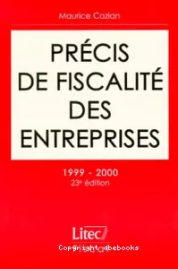 Précis de fiscalité des entreprises