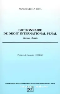 Dictionnaire de droit interanational pénal