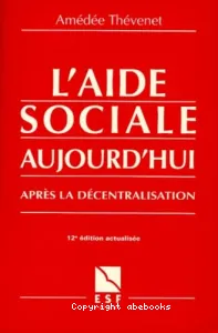 Aide sociale aujourd'hui (L')