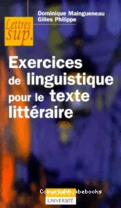 Exercices de linguistique pour le texte littéraire