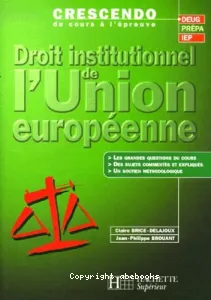 Droit institutionnel de l'union européenne