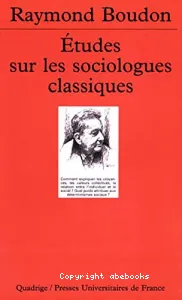 Etudes sur les sociologues classiques