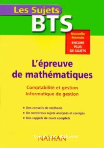 épreuve de mathématiques (L')