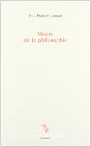 Misère de la philosophie