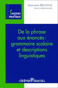 De la phrase aux énoncés