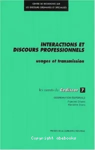 Interactions et discours professionnels