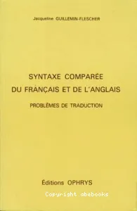 Syntaxe comparée du français et de l'anglais