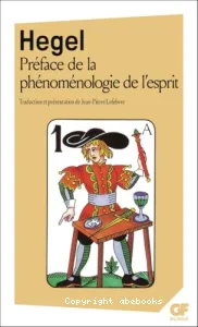 Préface de la phénoménologie de l'esprit