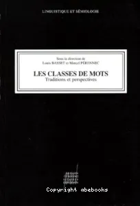 Classes de mots (Les)