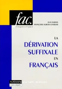 Dérivation suffixale en français (La)