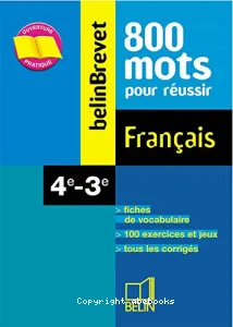 800 mots pour réussir Français