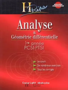 Analyse et Géométrie différentielle