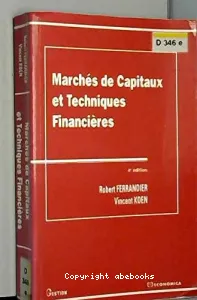 Marchés de capitaux et techniques financières