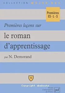 Premières leçons sur le roman d'apprentissage