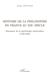 Histoire de la philosophie en France au XIXè siècle