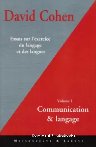 Essais sur l'exercice du langage et des langues