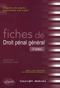 Fiches de droit pénal général