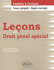 Leçons de droit pénal spécial