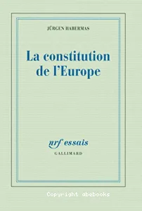 La constitution de l'Europe