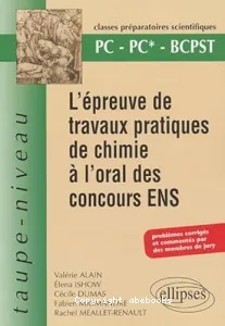 L'épreuve de travaux pratiques de chimie à l'oral des concours ENS