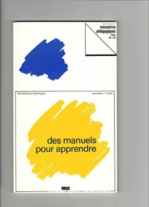 Des manuels pour apprendre