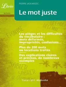 Le mot juste