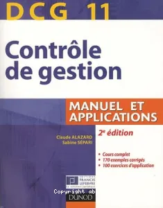 contrôle de gestion ; manuel et applications DCG 11