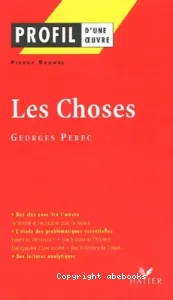 Choses. Georges Perec (Les)