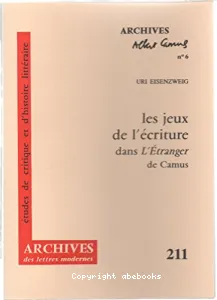 Les Jeux de l'écriture dans L'Étranger de Camus