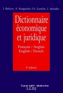 Dictionnaire économique et juridique