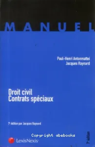 Droit civil, contrats spéciaux