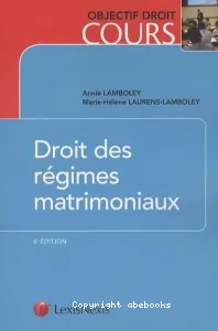 Droit des régimes matrimoniaux